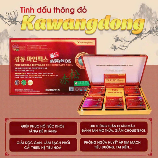 Tinh Dầu Thông Đỏ Kwangdong 120 Viên